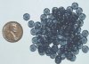100 2x6mm Transparent Montana Blue Rondelle Beads